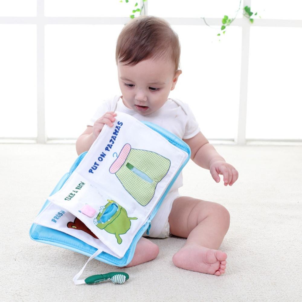 Soft Books Baby Early Cognitive Development My Quiet Book Baby Goodnight Educational Unfold Cloth Boo