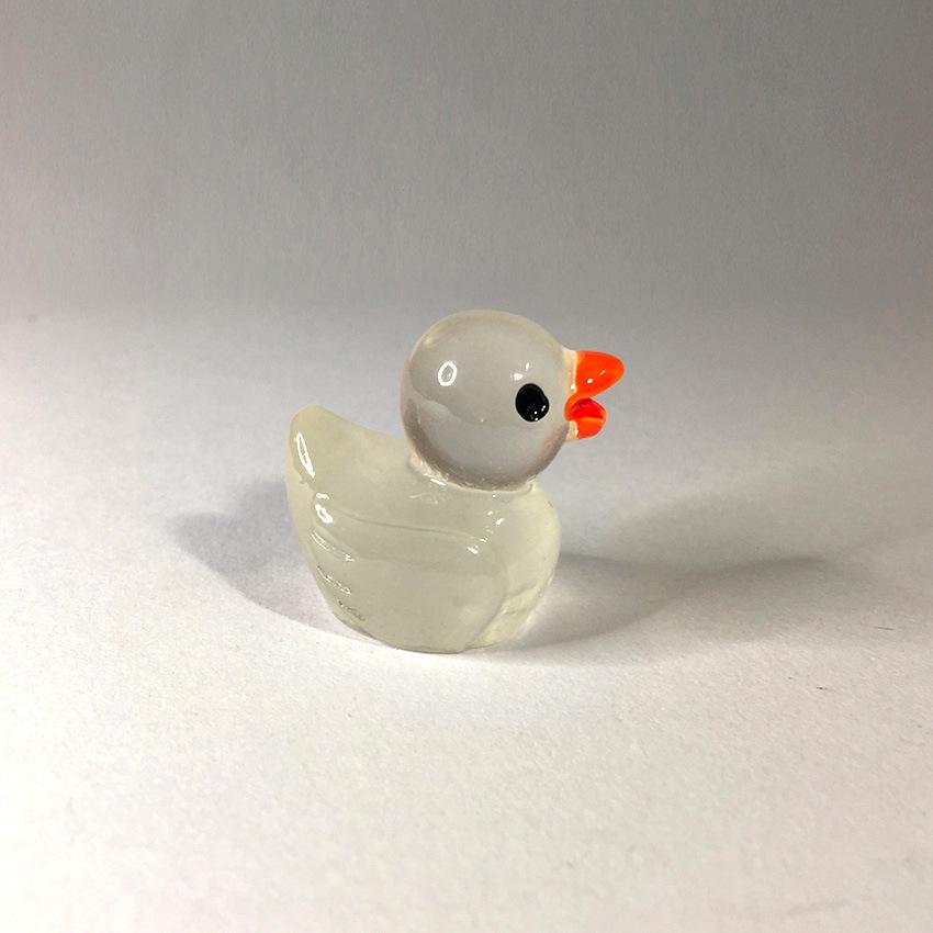 

Светящийся мини-утенок, полимерное украшение - красочный декор для микроландшафта для детей бежевый