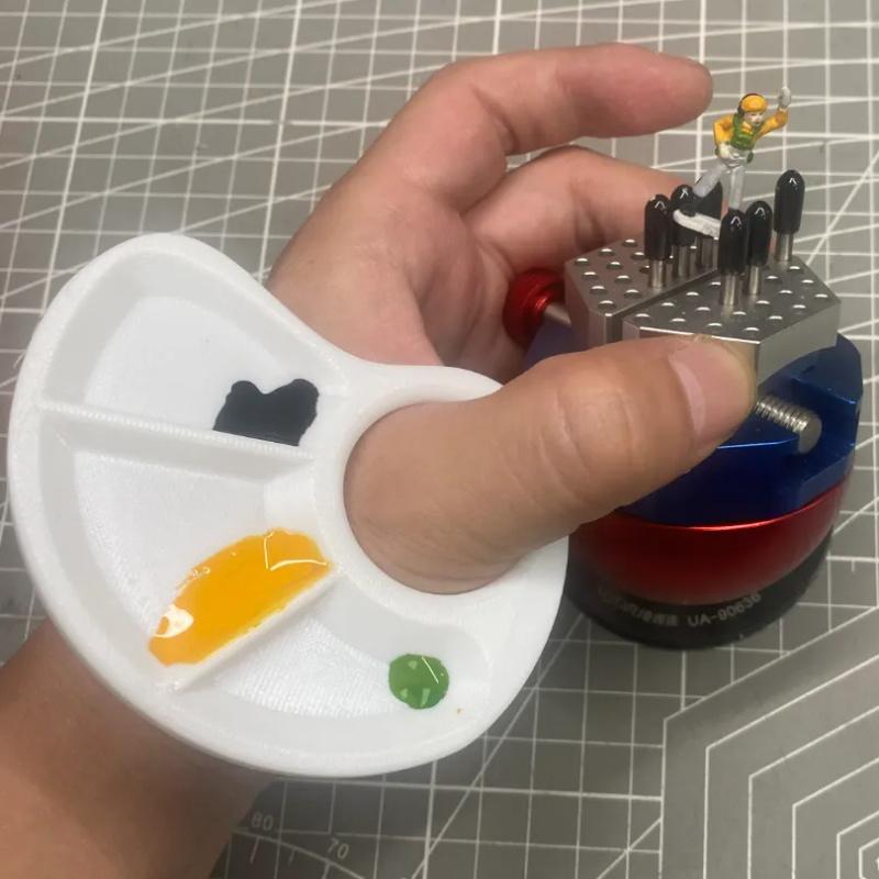 1er-Pack Langlebige Kunststoff-Daumenpalette - Kratzfeste Glatte Oberfläche, Ergonomisches Design für Künstler