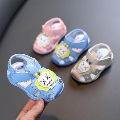 Baby Boy Sandals Summer Baby Girl Shoes 0-1-2-3 Years Old Baby Called Soft-soled Baotou Leather Shoes Toddler Shoes