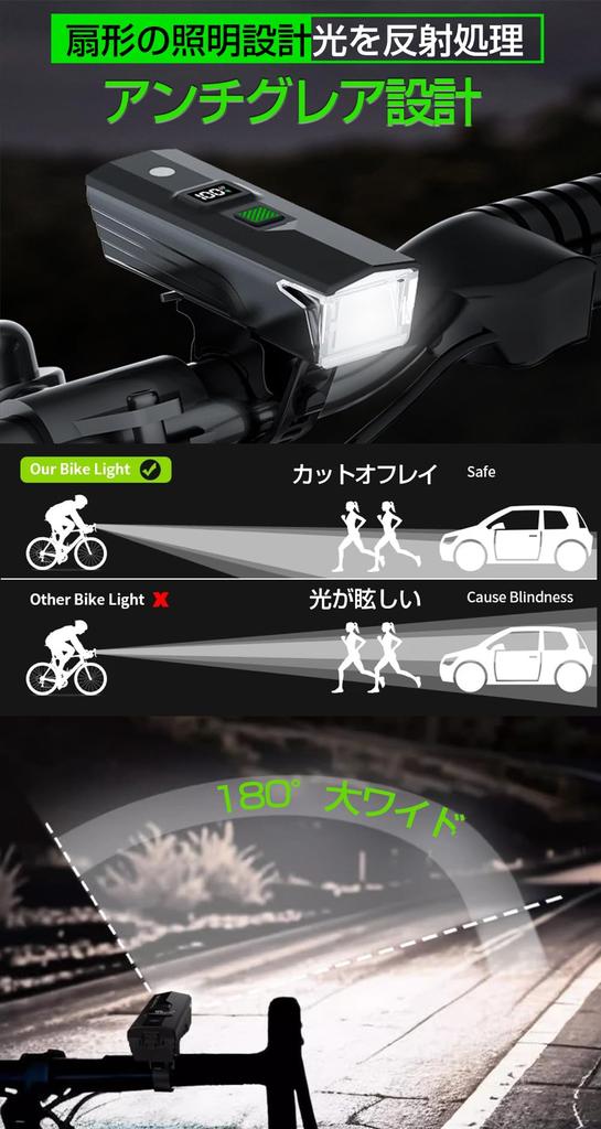 2024 Digitální energetický senzor Kolo Vysoký jas 2700 Automatické zapnutí Vysoká kapacita LED Široký 5 USB IP65 Snadný Kompaktní pro krosová a silniční kola Světlo, Lumeny,