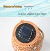 Chinese-Style Solar USB Charging Courtyard Lantern: Outdoor Rattan Atmosphere Lamp, Floor-Standing or Handheld for Balcony and Garden.
