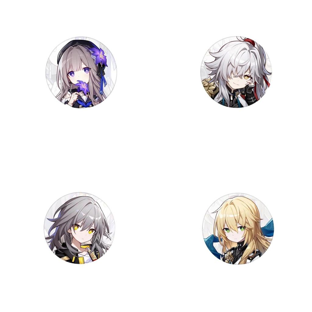 Honkai Star Rail Abzeichen-Sammlung Bailu, Bronya, March7th, Yanqing Und Mehr!
