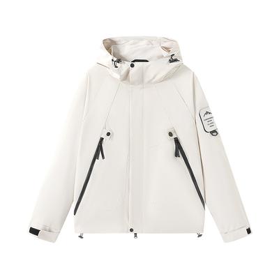 Couple Three-proof Jacket Spring and Autumn Outdoor Men and Women Jacket Windproof Waterproof Wear-resistant Hood
