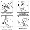 3pcs Tile Marker Grout Pen Wall Gap Sealing Repair Tool for Bathroom Floor Seam Easy To Use Durable Marking Pen for Tile Gap Filling