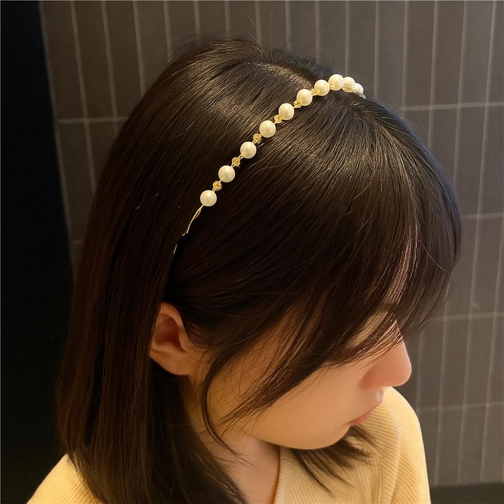 Sweet Hair Band Pearl Hair Hoop Headwear Headband  Hair Accessories
