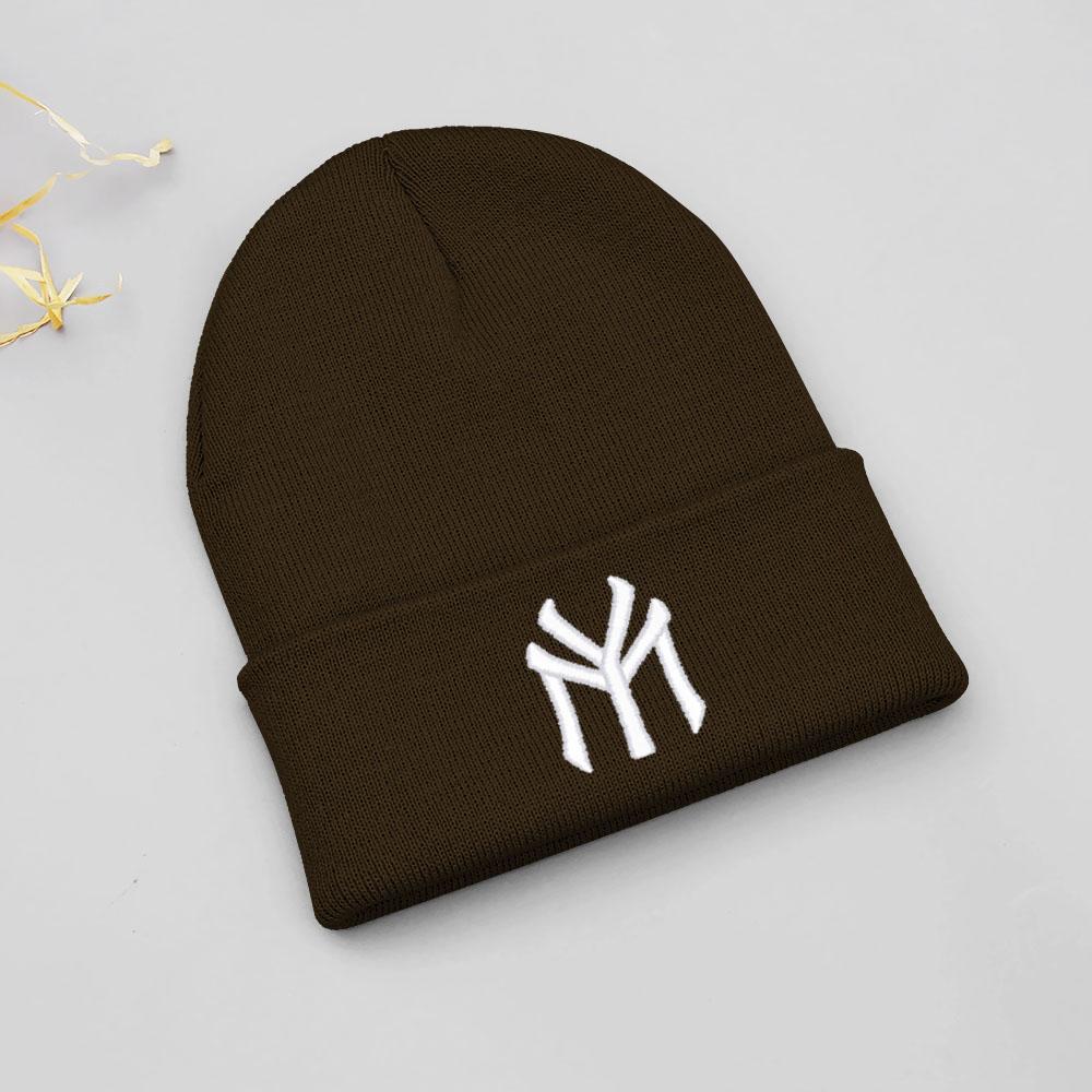 Winter Warm Beanie Hats For Women Men Letter MY Embroidery Knit Hat Unisex Cold Ski Hat Dropshipping Wholesale