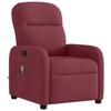 VidaXL Reclining Massage Chair Bordeaux Red Fabric, Massage Chair, Armchair, Sofa Armchair, Armchair of 4015535
