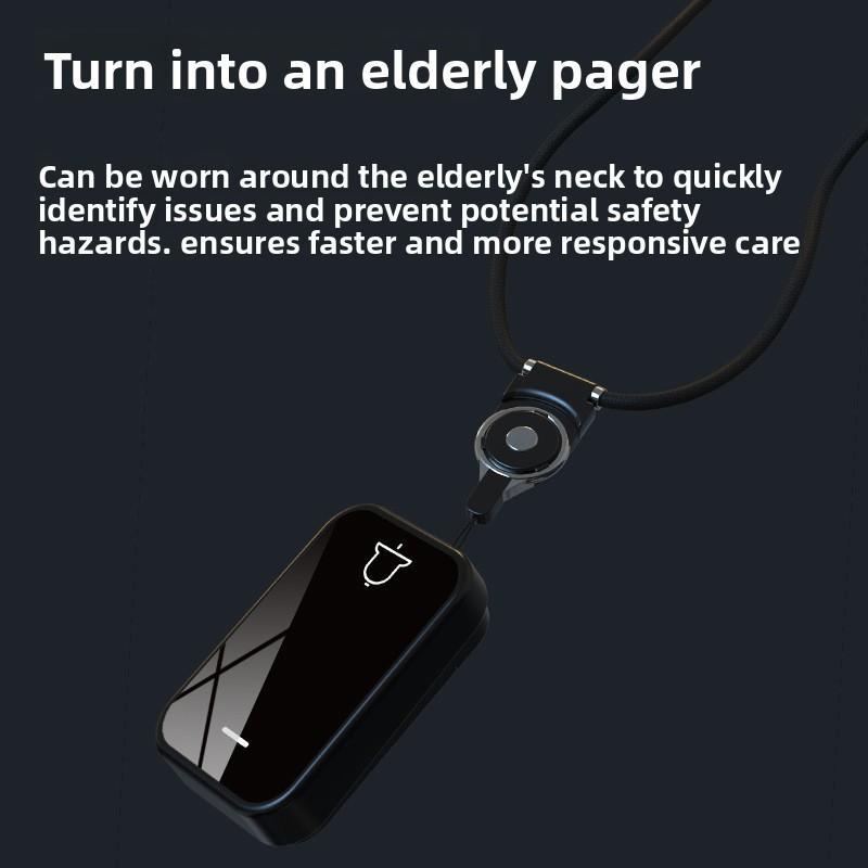 Black Mirror Battery Wireless Doorbell Household Digital Remote Control Music Doorbell Long-distance Elderly Beeper