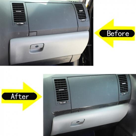 Kohlefaser Beifahrer Armaturenbrett Panel Aufkleber Streifen Für Toyot Tundra 2007-2013