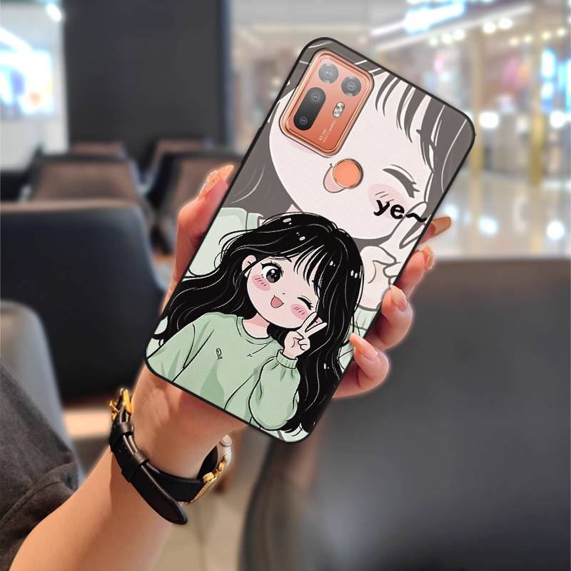 Cute Dirt-resistant Phone Case For HTC Desire 20 Plus/D20+ Couple Waterproof Soft Case Durable Cartoon Full Wrap TPU