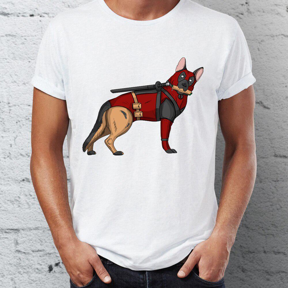 deadpool dog shirt