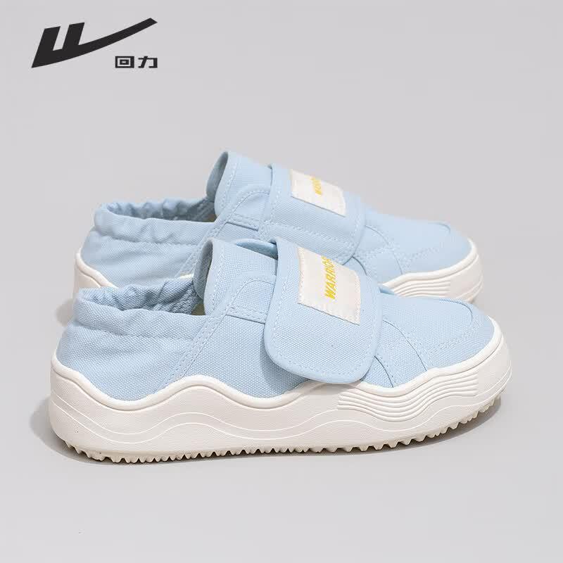 Warrior Women s F147BR Slip-On Canvas Shoes 36 светло-синий