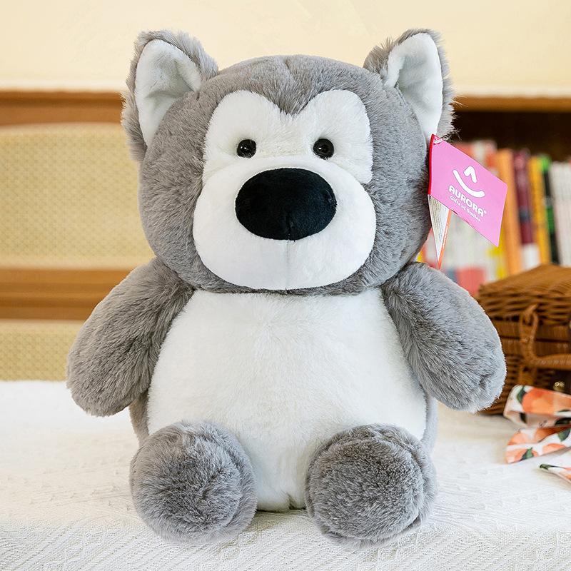 Soft and Cute Chubby Series Plush Toys Children's Comforting Lion Pillow Office Brown Dog Ornament Panda Doll