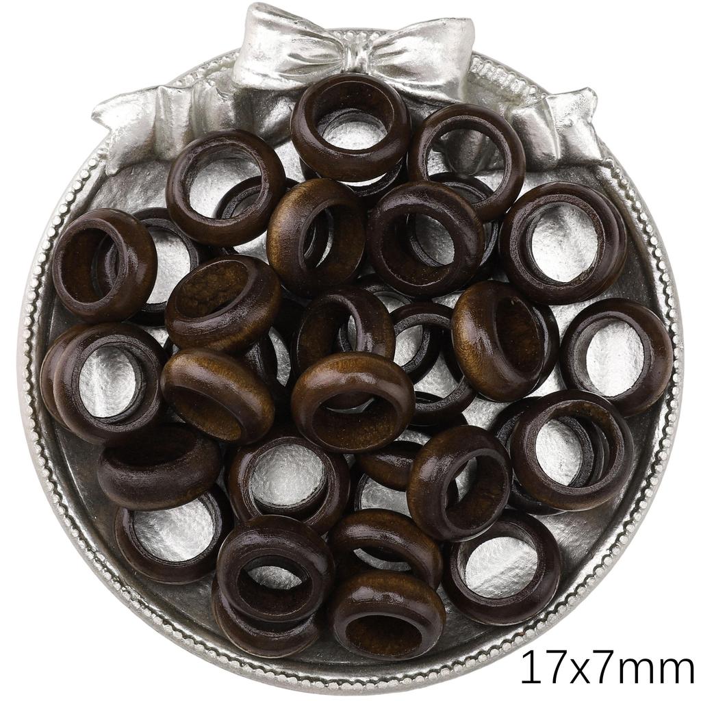 Wood Round Loose Beads For DIY Jewelry Making Bracelet Necklace