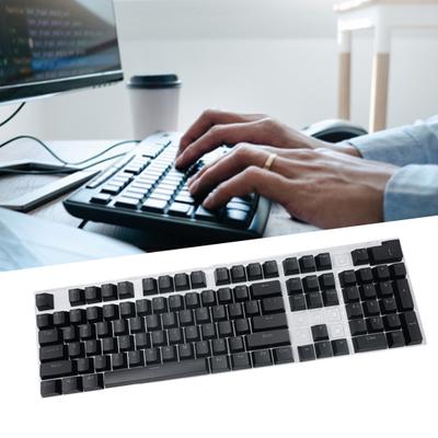 104Pcs/Set Key Cap Universal Ergonomic ABS High-end Backlit Keycap or Mechanical Keyboard