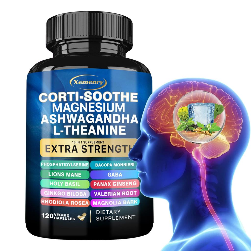 Xemenry - Magnesium Glycinate Capsules - 13-in-1 - Brain Health