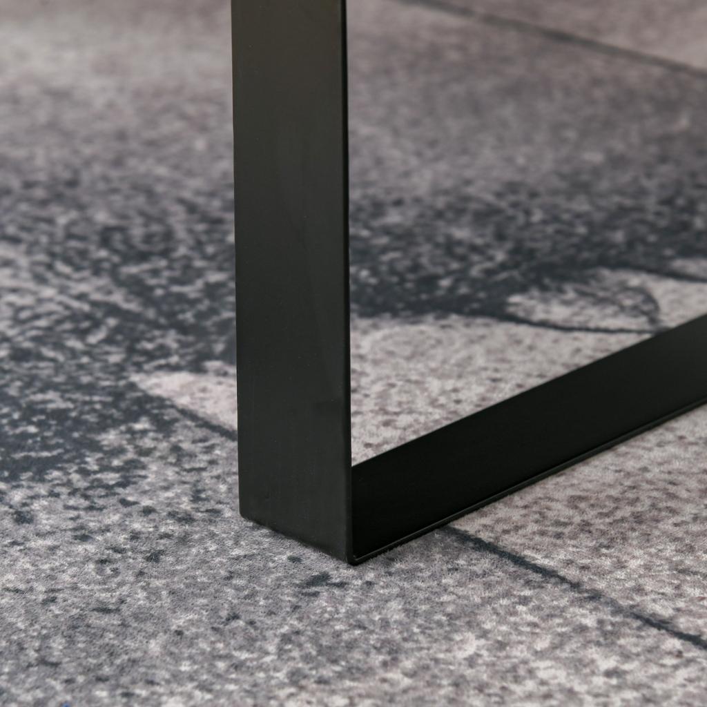Coffee Table Living Room Table with Drawer, Modern Sofa Table with Metal Frame, Side Table, Coffee Table for Living Room 110 x 60 x 40 cm, Dark Grey