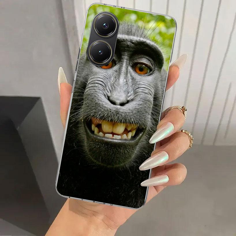 Affen Memes Handyhülle für Xiaomi Poco X5 X6 X7 Pro F7 Ultra M7 Redmi 15 15C 13 13C 12 12C 10 10A 10C 9 9A 9C 9T Hülle Poco X7
