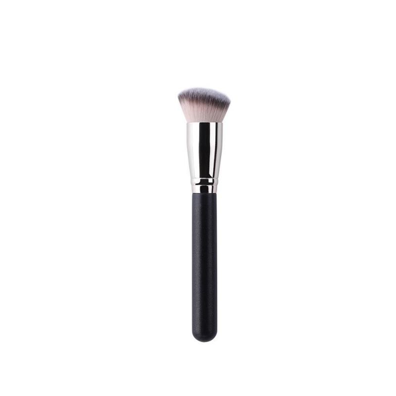 Seamless 170 Foundation Brush with Slanted Round Head, 270 Concealer Brush, 370 Black Makeup Brush Set