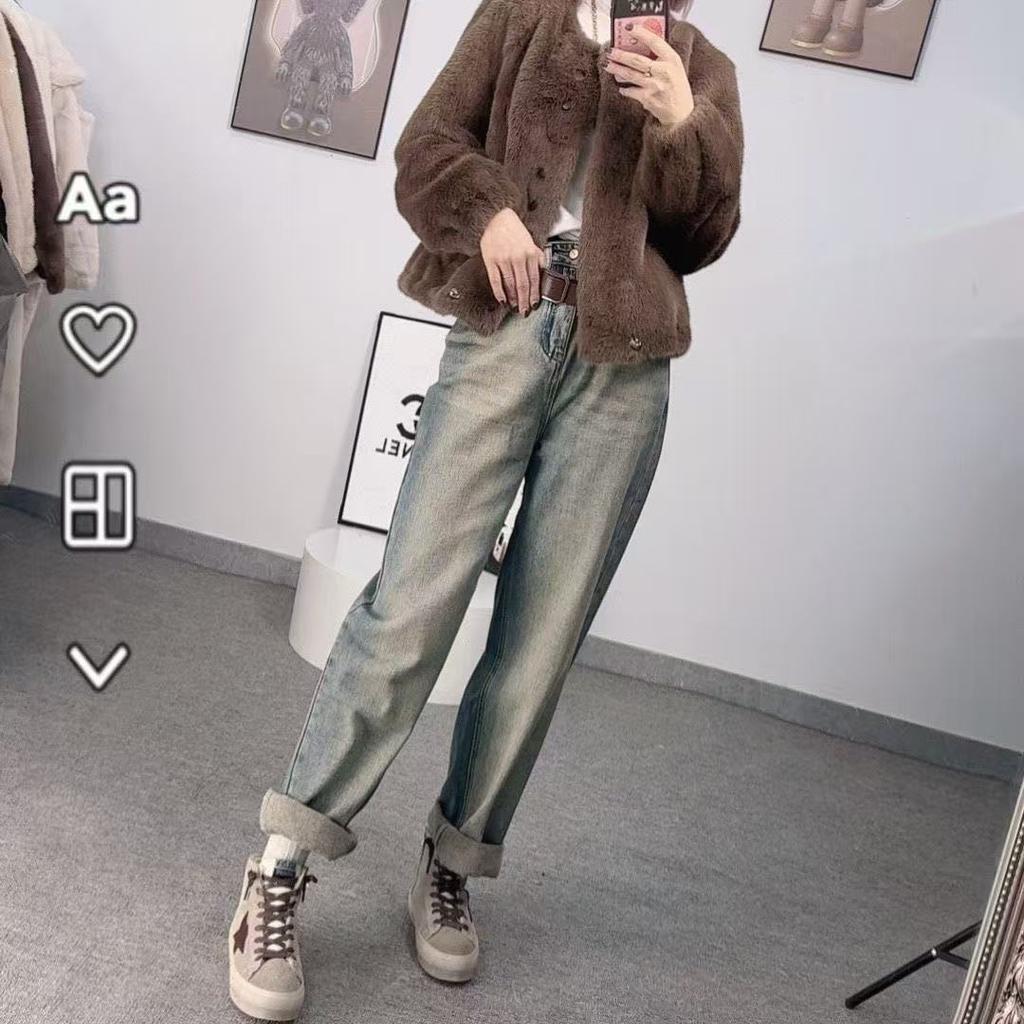 Premium Imitation Mink Soft Waxy Plush Short Coat Women'S Winter Light Luxury Environmentally Friendly Fur Fur Coat