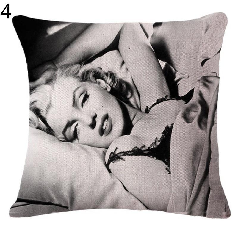 Retro Marilyn Monroe 3D Leinen Kissenbezug Kissen Dekoration