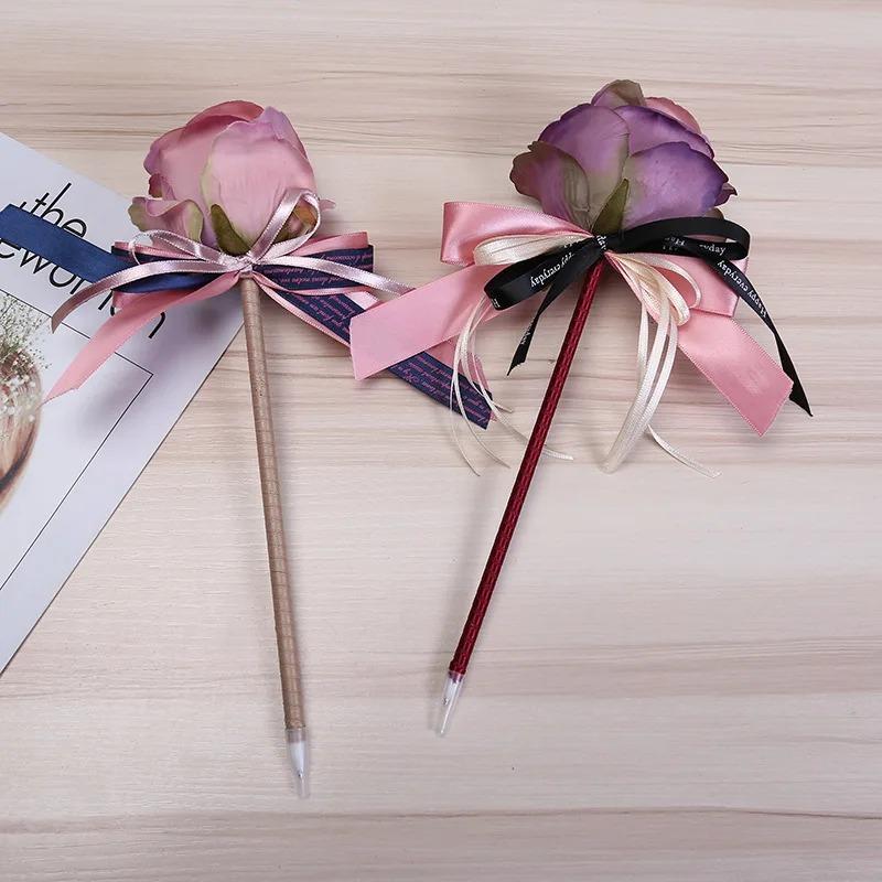 Ballpoint Pens Gifts Black Color Ink Writing Ballpoint Pens for School Office Stationery Supplies Wedding Signature Pen Gifts