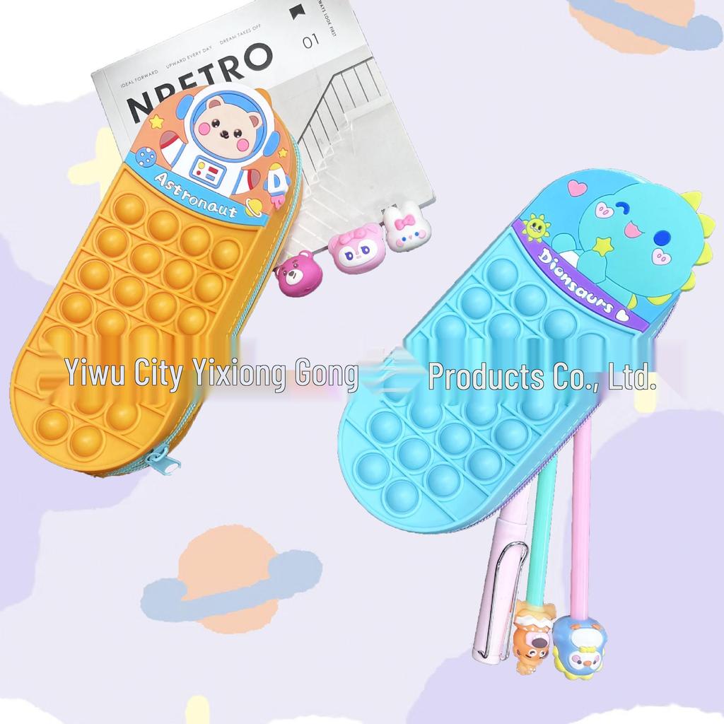 Creative Large Capacity Waterproof Silicone Pencil Case and Stationery Organizer