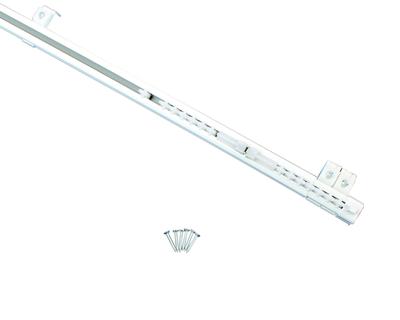 Nicchu Seisakusho NNA-2 Curtain Rail, Single, Retractable Home Set New NK Type, White PVC, Length: 1100-2000mm