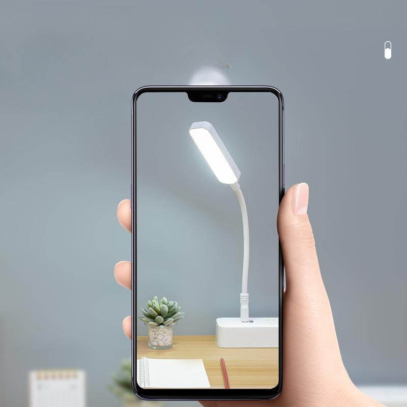 1Pc USB Night Light LED Eye Protection Small Desk Lamp  Portable Mini Portable Light Power Bank Dormitory Reading