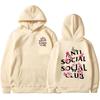 Unisex Kirsebærblomst Hættetrøje - Herre Efterår/Vinter Velour, Løs Pullover, Teen & Par Stil af ASSC