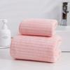 Adult Coral Fleece Face Towel With Edging For Shower And Face Care