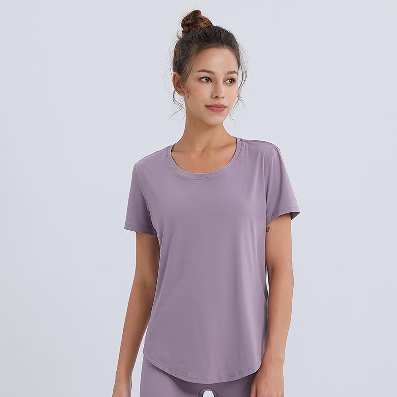 Women's Quick-Dry Slimming Sports T-shirt - Casual Loose Fit for Running & Yoga, Summer Short Sleeve 2026.