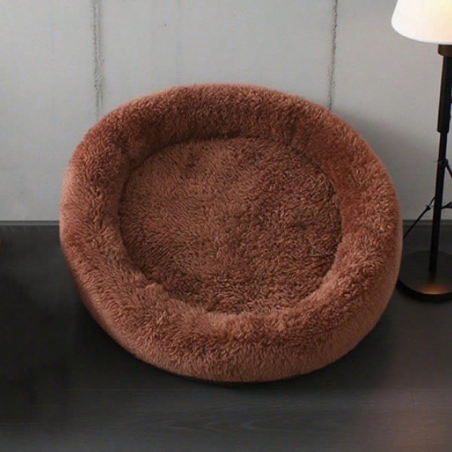 1pc Super Soft Plush Pet Bed - Cozy Warm Hamster Sleeping Nest, with Non-Slip Bottom and Insulation Pad