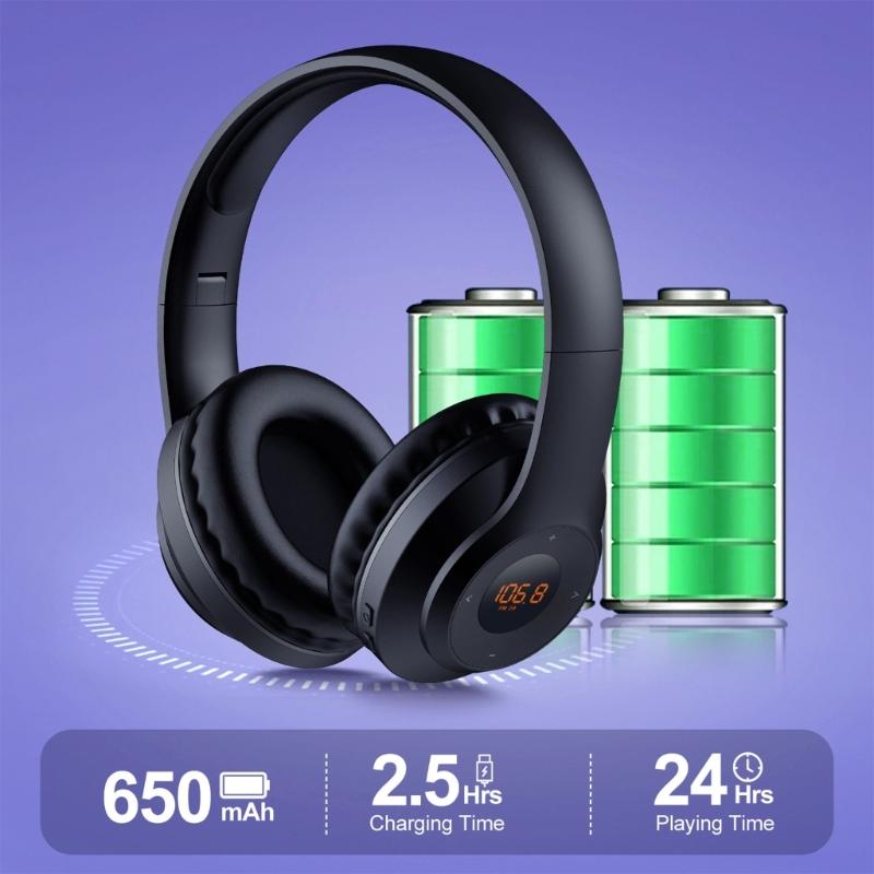 Portable FM Radio Headphones For Clear Reception And Music Enjoyment Jogging FM Receiver Rechargeable Wireless Headsets