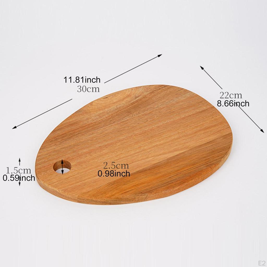 Wooden Cutting Board,Chopping Board,for Fruit Vegetable Meat,Household with Hanging Hole Vegetables