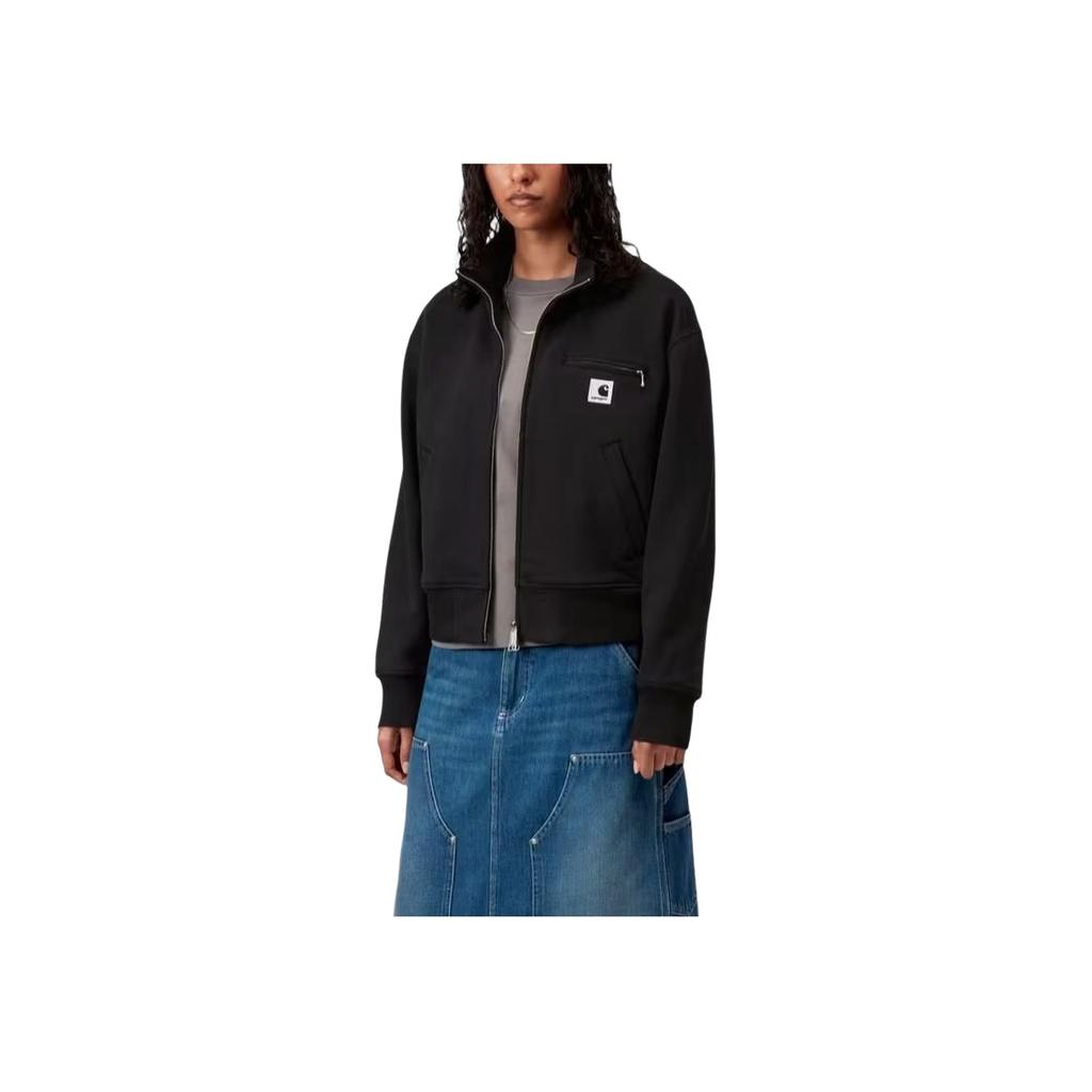 Carhartt WIP Fw25 W Detroit Sweat Jacket Classic Detroit Sports Long Sleeve Zip Casual Jacket Women Jackets I035703-89-06