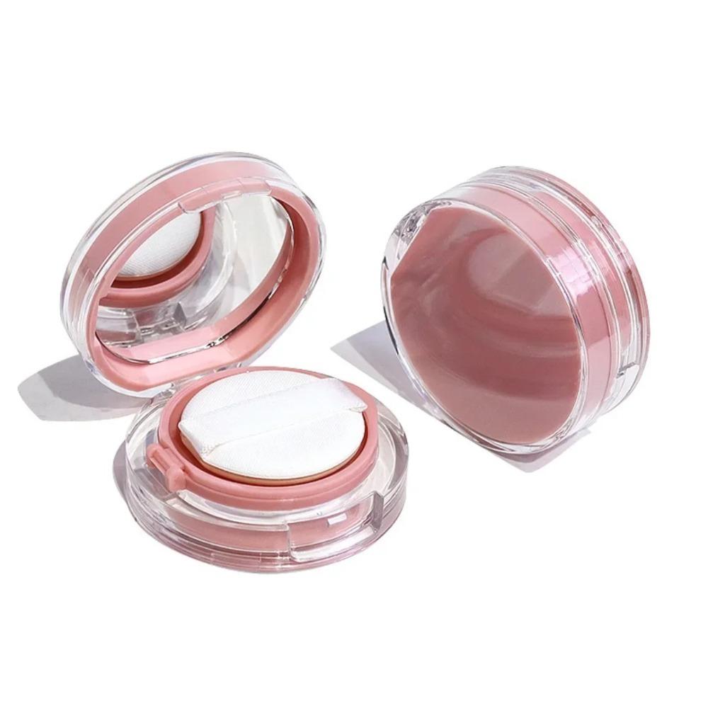 2pcs Refillable Mini Air Cushion Case Empty Puff Box Portable DIY Cosmetic Container for BB Cream Foundation Makeup Travel Kit