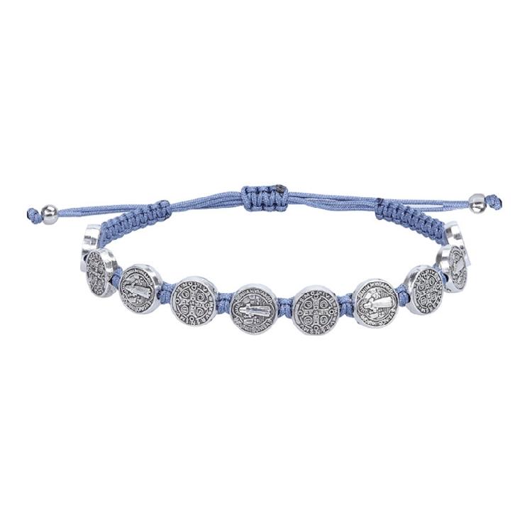 Handgefertigte Saiten-Rosenkranz-Armbänder Verstellbares Glücksarmband Gebets-Schmuck Geschenk