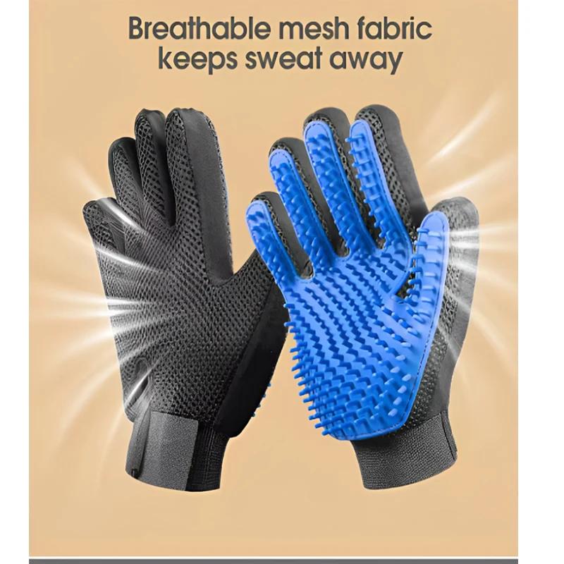 Pet cats and dogs comb cleaning gloves hair remover massage brush pet supplies cat accessories pet hair glove comb. 2025