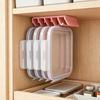 Under Cabinet Pot Lid Storage 5-Slot Organizer, Space Saving Vertical Hanging Rack, 3D Universal Rack for Round And Square Lids Print Resin