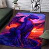 1PC Purple Dragon, Sunset Background Print Carpet Rug for Living Room Bedroom Sofa Doormat Home Decor Non-slip Floor Mat