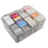 Manekinext Trading Card Case, Large Capacity Design, Fully Clear, with Dividers, Small Item Storage, Organizing Goods