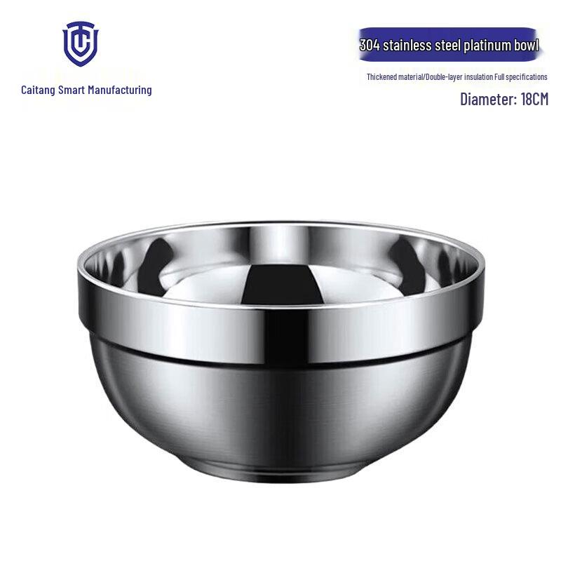 

304 Stainless Steel Double-Layer Insulated Bowl