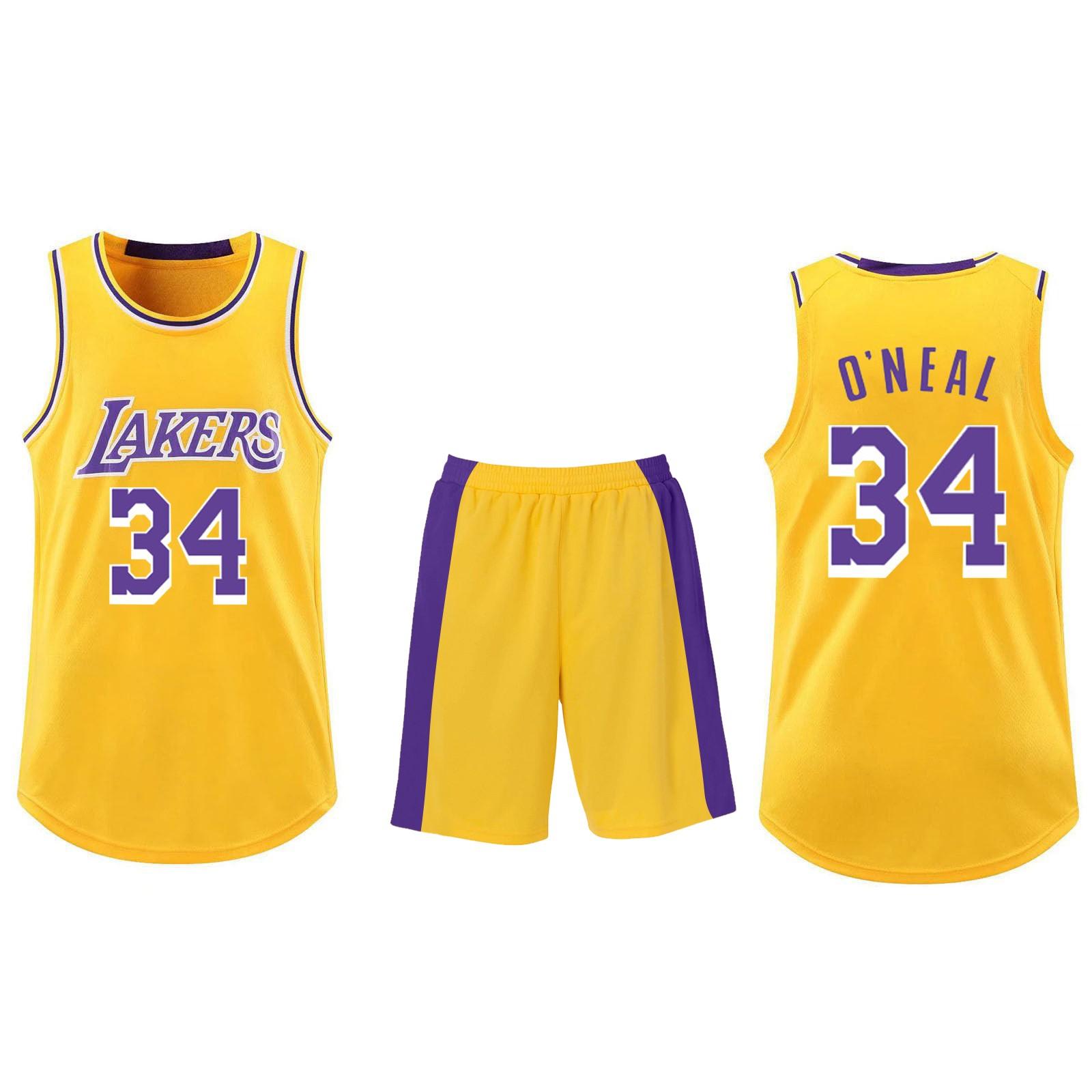 

Баскетбольная одежда, детский баскетбольный костюм, классические топы + брюки, комплект баскетбольного трикотажа 2XS жёлтый