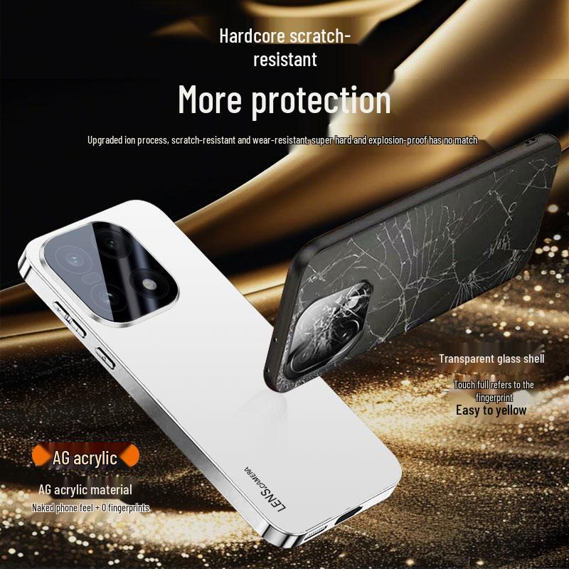 OnePlus 15 Galvanisierte Acryl Handyhülle - Fingerabdruckfest, Sturzsicher, Leicht, Harte Schutzhülle