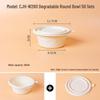 Degradable Disposable Round Food Container Set