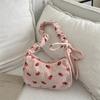 Fashionable Corduroy Crossbody Bag 2024 Summer Trendy Shoulder Bag With Strawberry Pattern