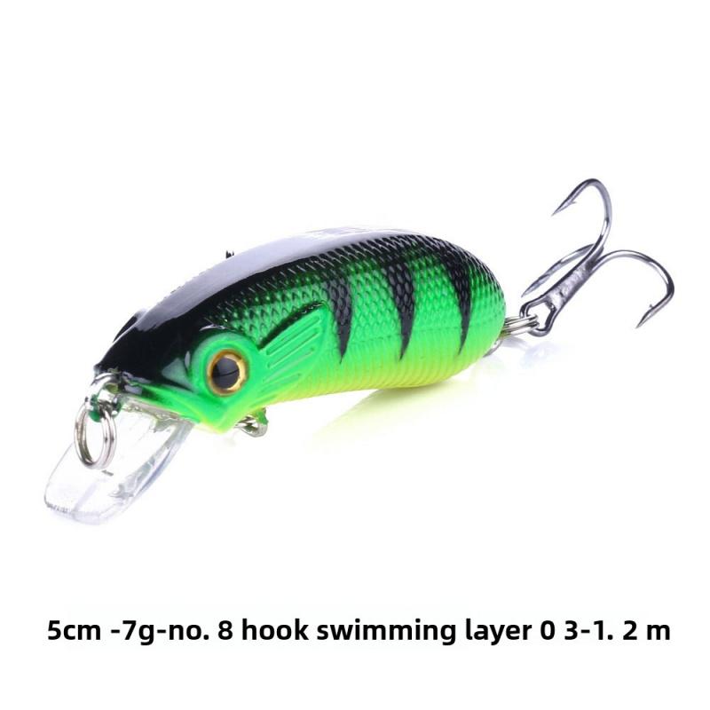 CC50Submerged Small Fat Lure Set5CM7GHighly Bionic Lure Freshwater and Saltwater Universal Long Cast Micro Bait Fake Fish Bait