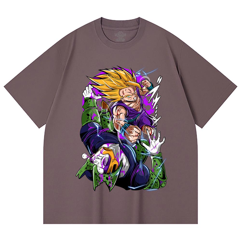 230 Gsm 100% Cotton Dragon Ball V30 Gohan Cell Print Unisex Heavy Cotton T Shirt
